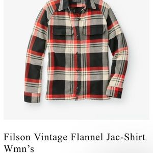 Filson Vintage Shacket NWOT.  Women’s large